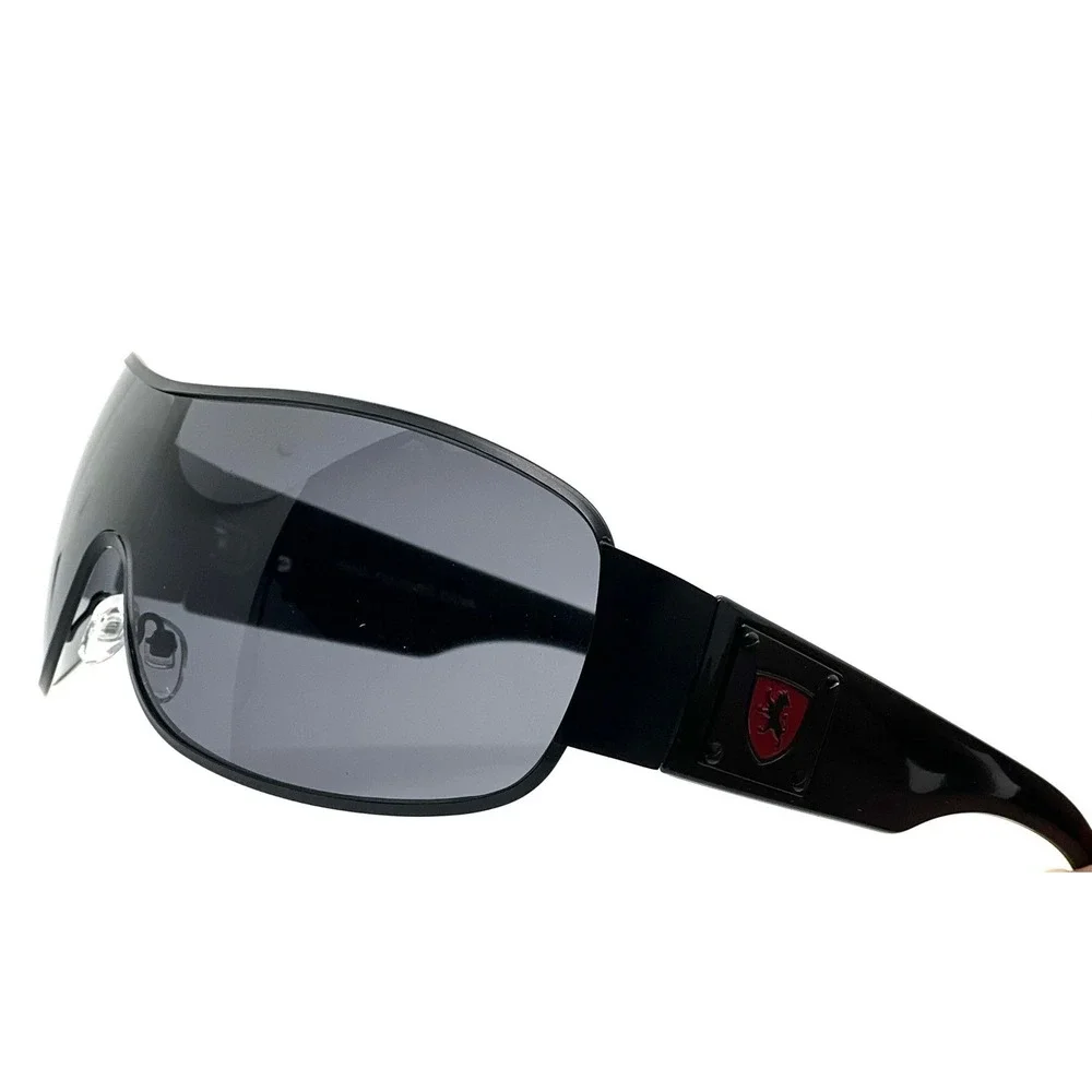 Fashion Men's Square‎ Style Sunglasses Silver Black Sport Shades,Black/Red